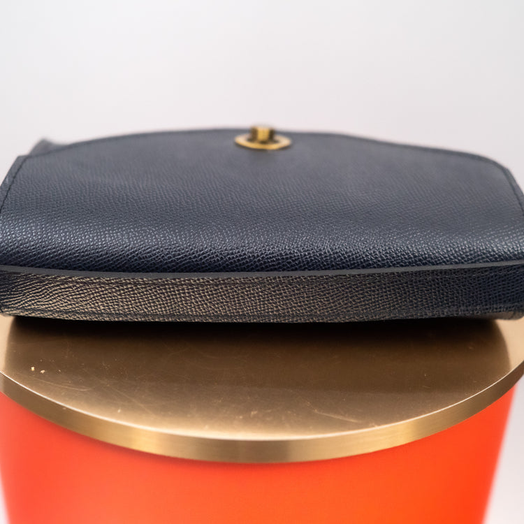 Blue Leather Zenifa Purse