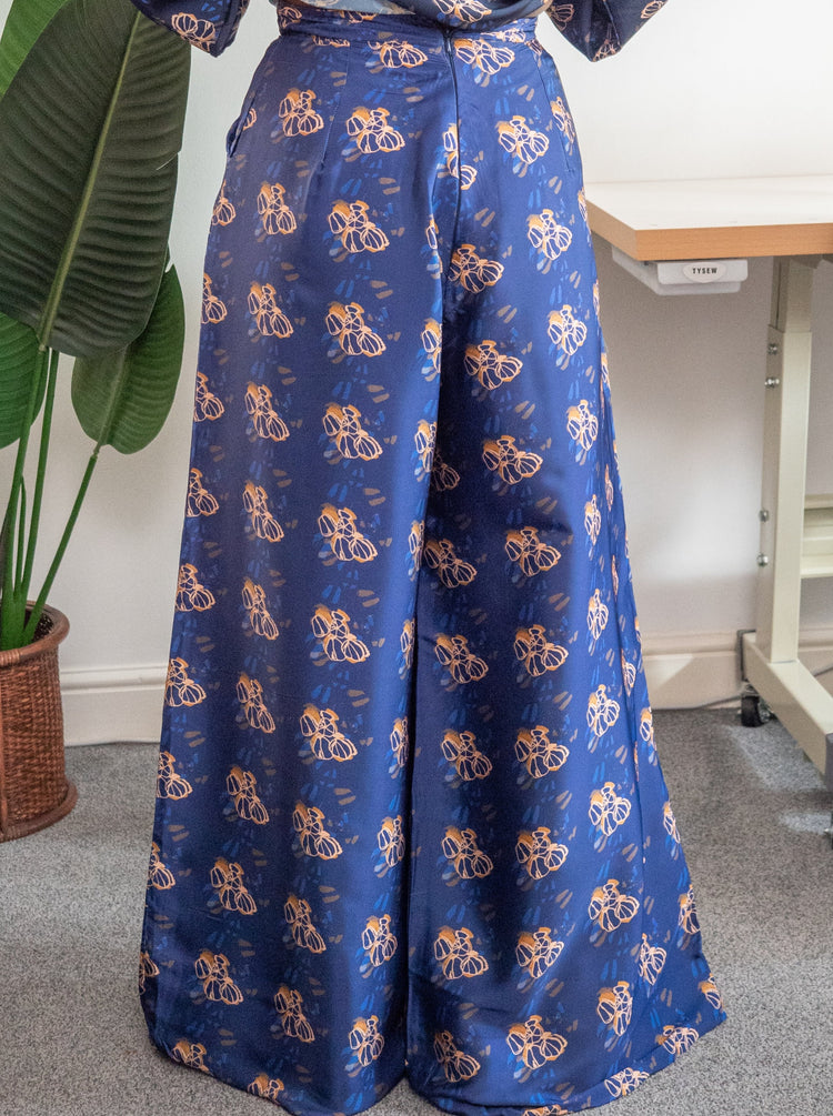 Akpodiete Palazzo in Navy Blue