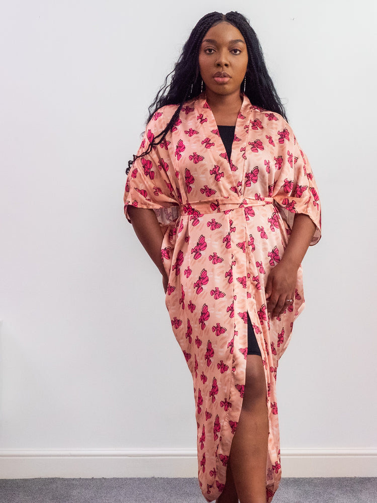 Atare Robe in Kolanut Print