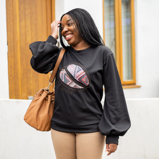 Sapele Jumper in Black