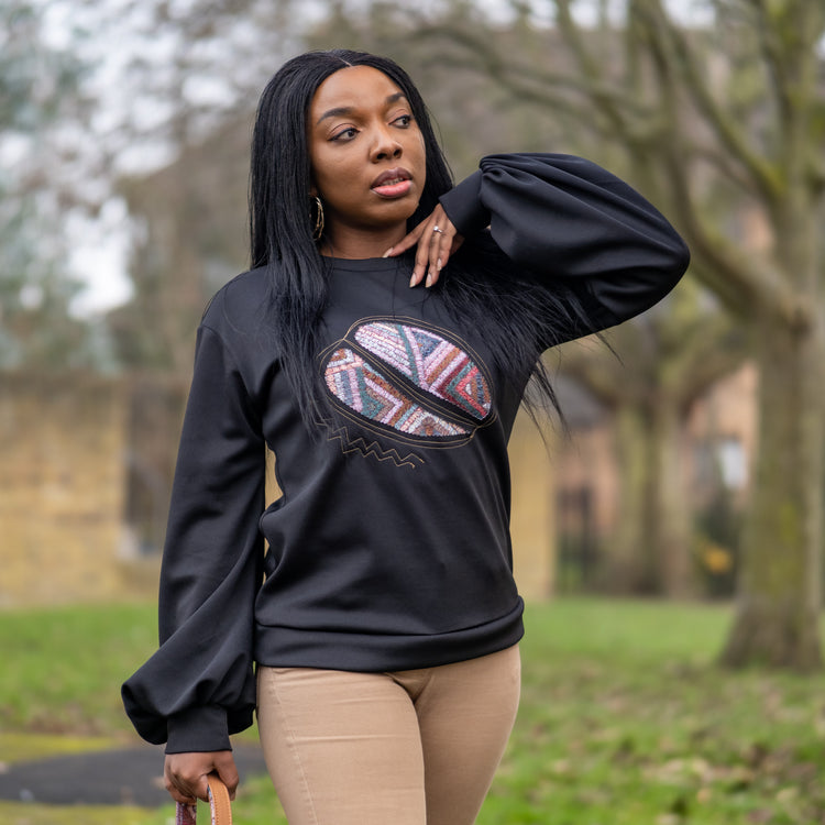 Sapele Jumper in Black