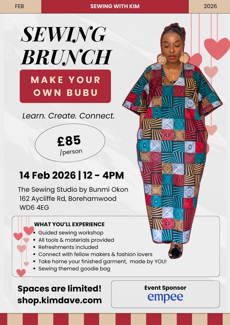 Sewing Brunch: Create Your Own Modern Bubu / Kaftan - Valentine's Edition