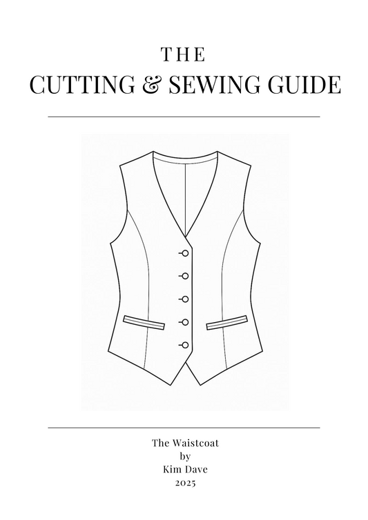 Kim Dave Waistcoat Vest Cutting and Sewing Guide