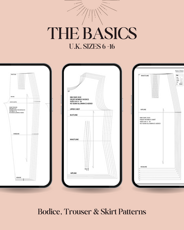 Basic Bodice, Trouser & Skirt Bloack PDF Sewing Patterns