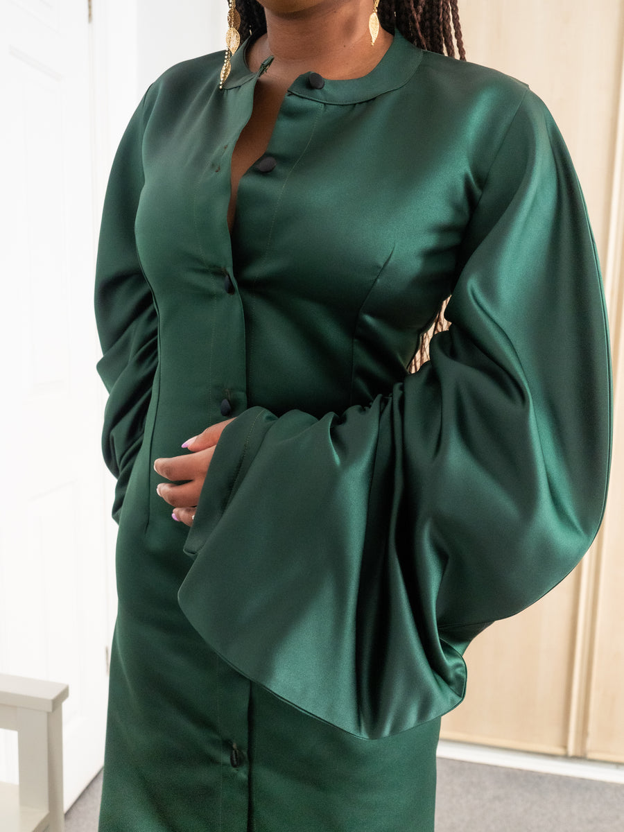 Ekpan Dress in Green