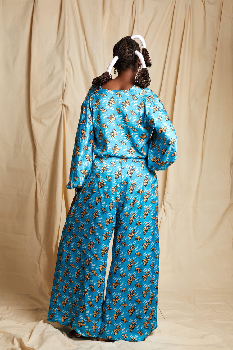 Akpodiete Palazzo in Teal | NEW