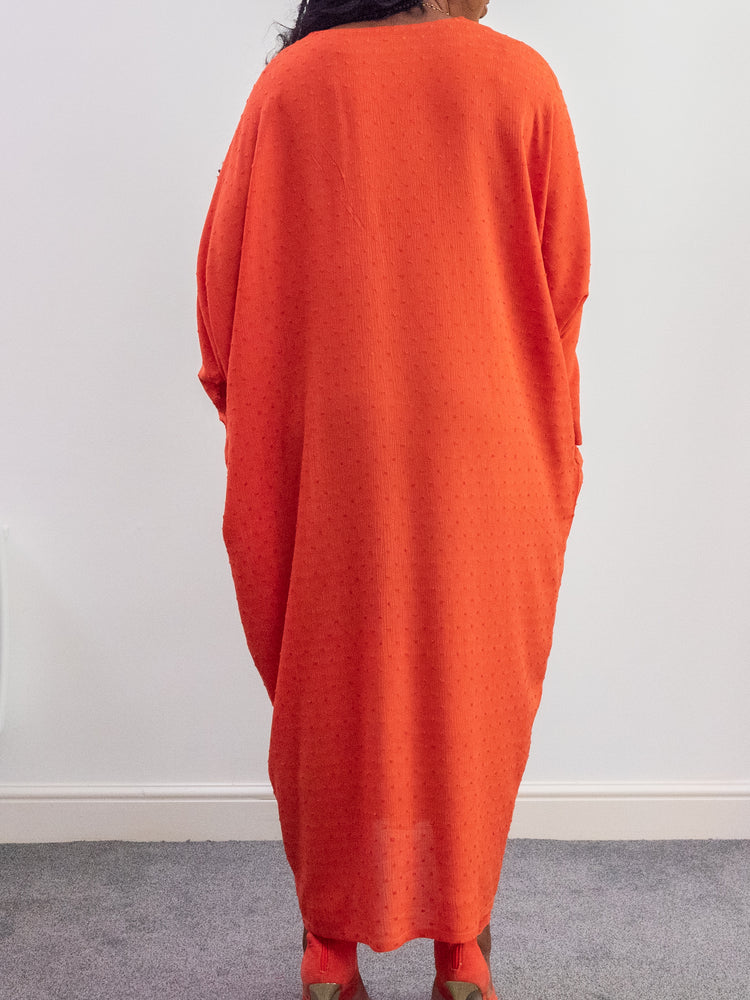 Okite Bubu Gown in Terracotta