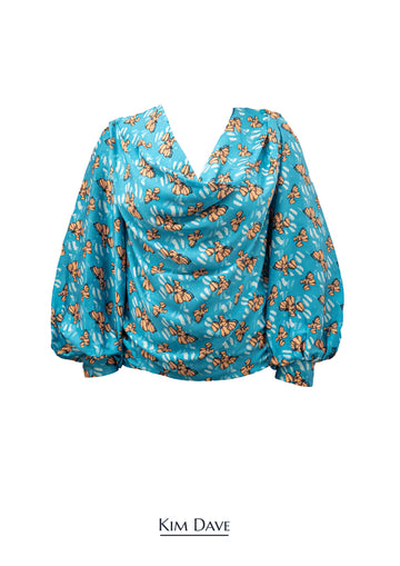Eloho Blouse in Teal | NEW
